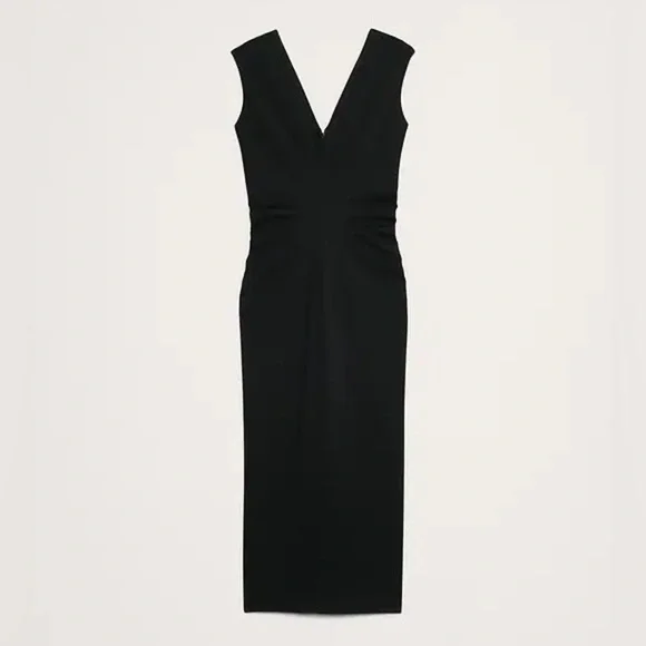 princess polly baby blue dress Black Polka Dot Tulle A-Line Midi Dress